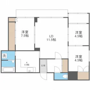 Edelweiss1016【1階】の間取り