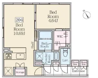 ReveResidence三軒茶屋【2階】の間取り
