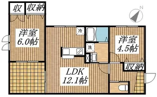 東京都昭島市緑町4【マンション】の間取り