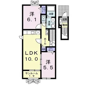 Grace Field C【2階】の間取り