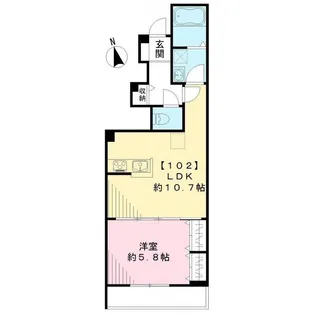 東京都杉並区阿佐谷南1【アパート】の間取り
