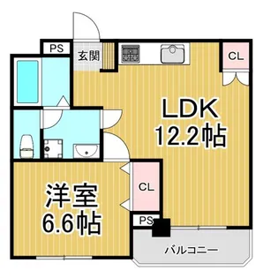 甲子園ニューハイツ【3階】の間取り