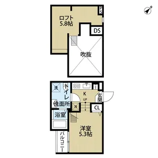 リエートハウス天台【1階】の間取り