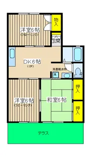 サンクレストA【1階】の間取り