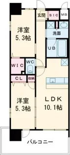 スプランティッド中百舌鳥【6階】の間取り