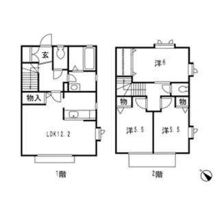東京都武蔵野市八幡町1【一戸建】の間取り