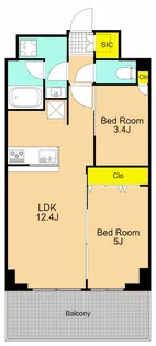 Iris南大井【3階】の間取り