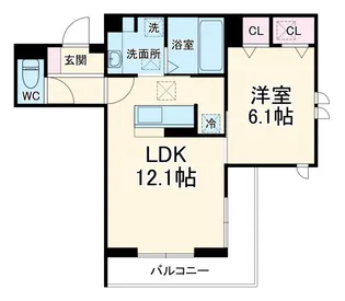 すずらん【1階】の間取り