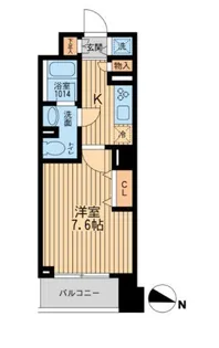 KDXレジデンス幡ヶ谷【11階】の間取り