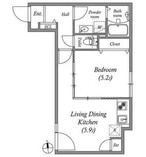 Branche鷺ノ宮II【1階】の間取り