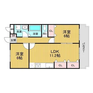 エスポワールC【3階】の間取り