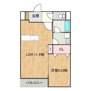 広島県福山市御幸町大字上岩成【アパート】の間取り