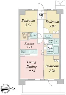 トラープランド蒼麗館【1階】の間取り