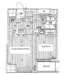 プレール・ドゥーク八丁堀【7階】の間取り
