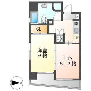 レインボーピア八熊【2階】の間取り