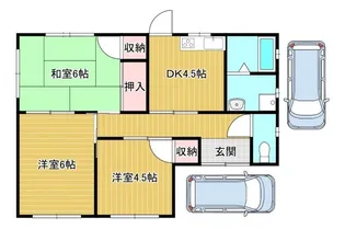 岡山県倉敷市中島【一戸建】の間取り