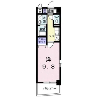 ブリッサ岩国【1階】の間取り