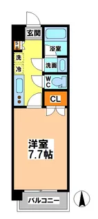コロネット小金井緑【3階】の間取り