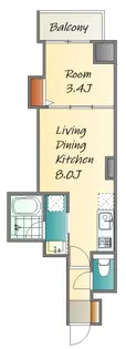 月光住吉町【6階】の間取り
