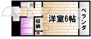 広島県広島市中区河原町【マンション】の間取り