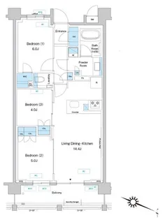 神奈川県川崎市宮前区鷺沼3【マンション】の間取り