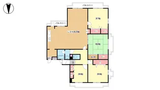 大阪府豊中市刀根山1【マンション】の間取り