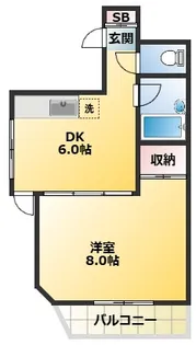 東京都北区中里3【マンション】の間取り