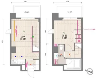 東京都中央区月島1【マンション】の間取り