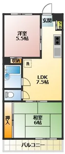 アーバン富士見【2階】の間取り
