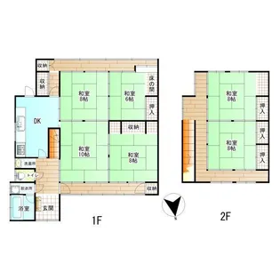 石川県加賀市山代温泉【一戸建】の間取り