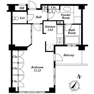 プラチナコート広尾【3階】の間取り