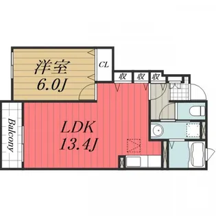 千葉県富里市七栄【アパート】の間取り