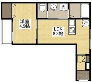 アーデル牛田新町B棟【1階】の間取り