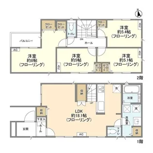 埼玉県さいたま市北区日進町1【一戸建】の間取り