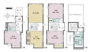 東京都港区白金1【一戸建】の間取り