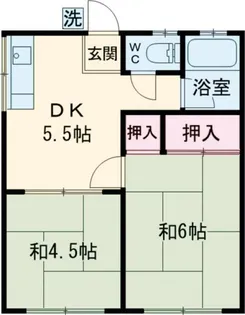 しろがねハイツ【2階】の間取り