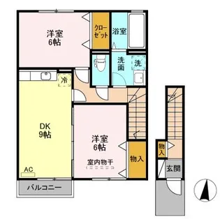 ルミエール A&K I/II/III【2階】の間取り