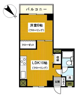 ラ・メール横浜【2階】の間取り