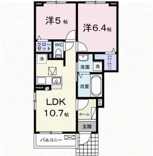 アンシャンテ【1階】の間取り