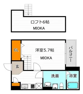 Loft MD【2階】の間取り