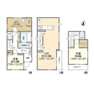 東京都豊島区千早4【一戸建】の間取り