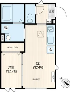 ビューノ上池袋【1階】の間取り