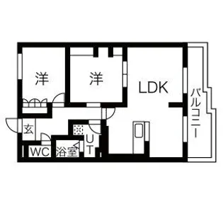 シャルードS【2階】の間取り