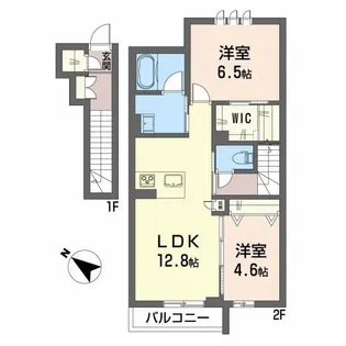 シティプラザ代官町 E【2階】の間取り