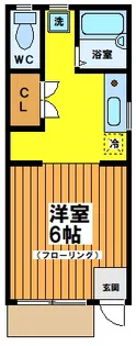 東京都杉並区方南1【アパート】の間取り
