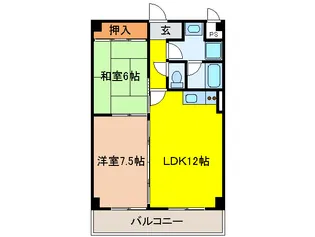 エムテック八尾【1階】の間取り