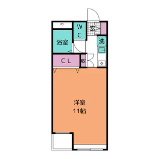 セヴンエイト【4階】の間取り