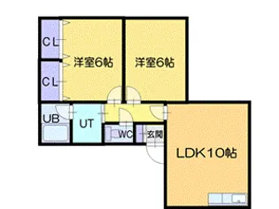 アメニティ新光【1階】の間取り