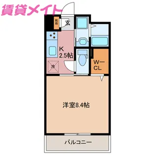 レジデンツ ナチュア【1階】の間取り