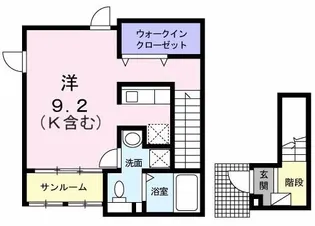 東京都日野市大字日野【アパート】の間取り